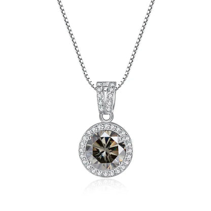 Moissanite Diamond Pendant Necklaces For Women