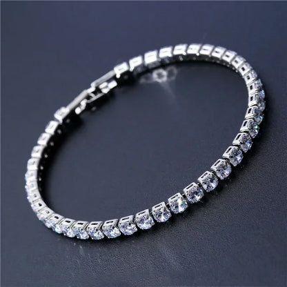 4mm Cubic Zirconia Tennis Bracelet For Women and Men