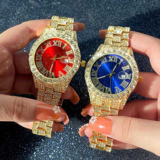 Iced Out Necklace, Watch, Bracelet For Men