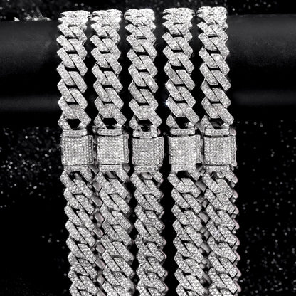 HipHop 14MM Prong Cuban Link Chain For Men