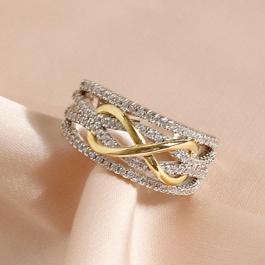 Unique Design Infinity Ring For Women