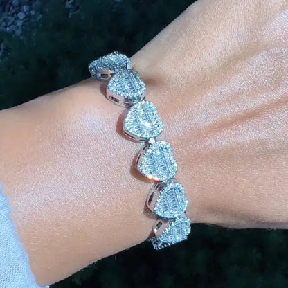 New Bling Rhinestones Paved Bracelet For Women