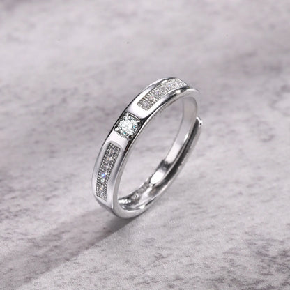 New Zircon Adjustable Men's Ring