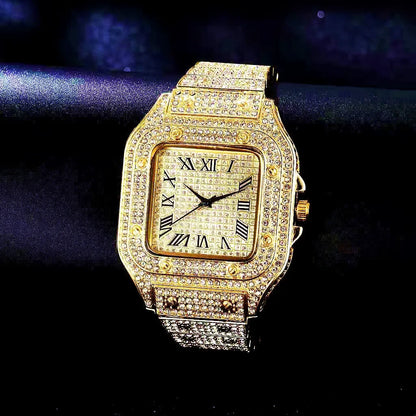 Luxury Iced Out Watch And Bracelet for Men