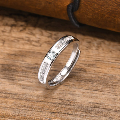 New Zircon Adjustable Men's Ring