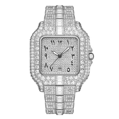 2025 Full Iced Diamond Luxury Quartz Watch For Men