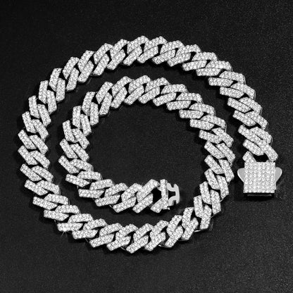HipHop 14MM Prong Cuban Link Chain For Men