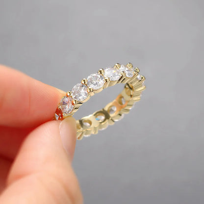 Iced Out Hiphop AAA+ Ring For Women